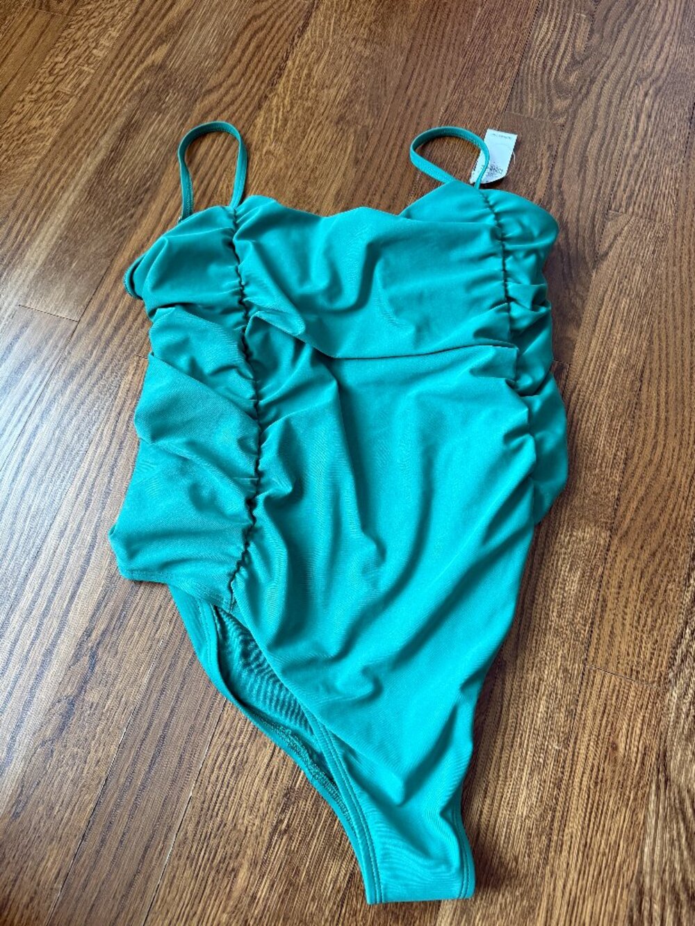 Ruched One-Piece Swimsuit Old Navy Size L NWT